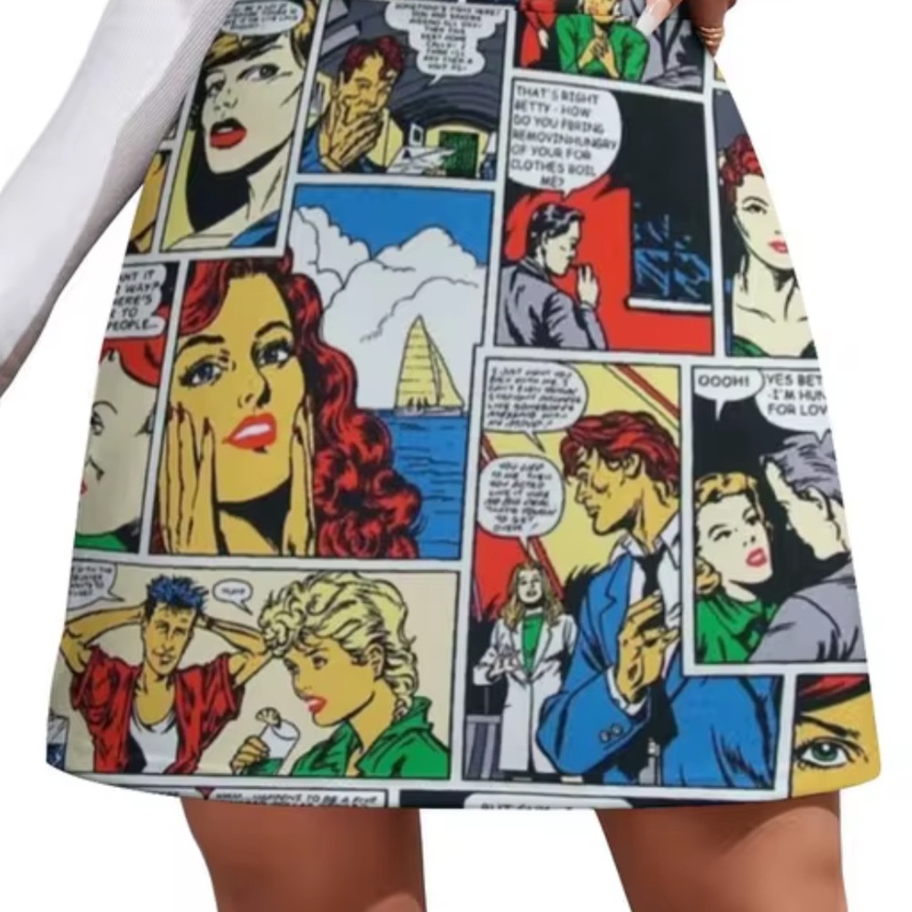 Loudmouth Retro Comic Graphic Golf Skirt